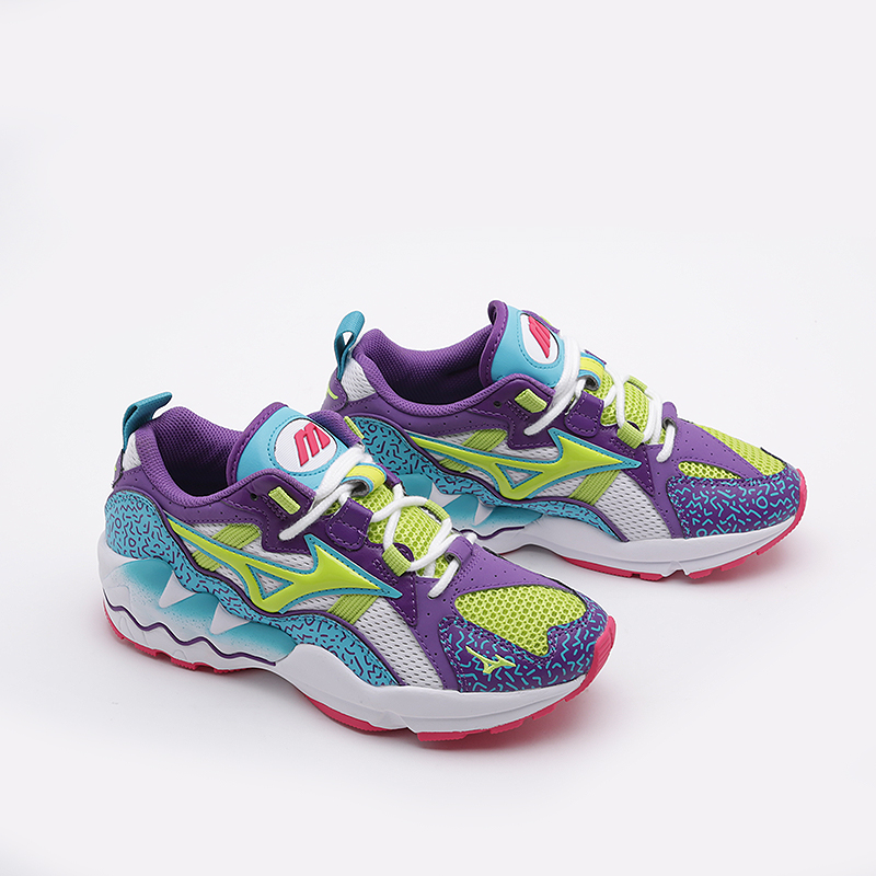  разноцветные кроссовки Mizuno Wave Rider 1 D1GA193337 - цена, описание, фото 2